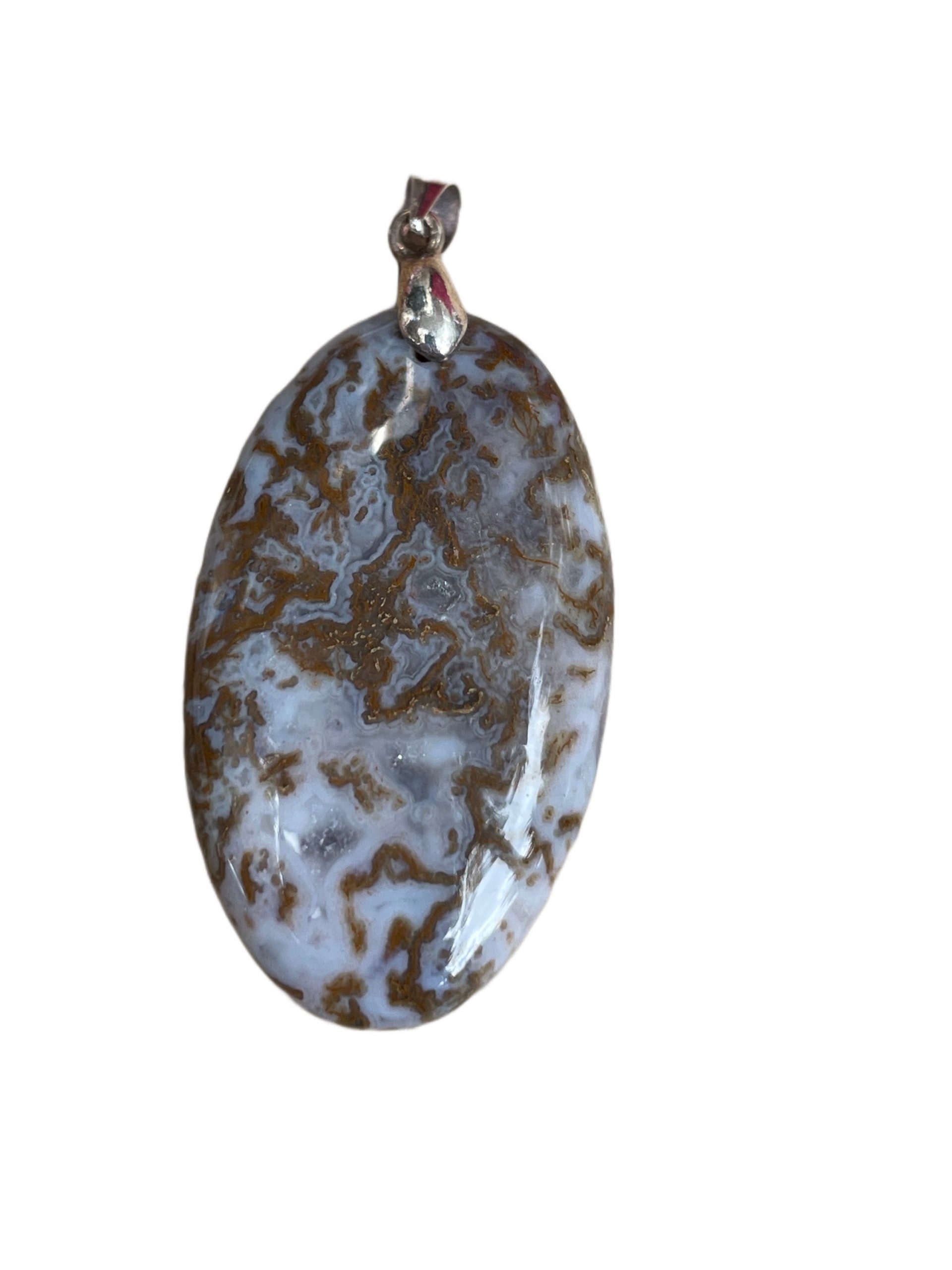 Colgante Agata Musgosa plata