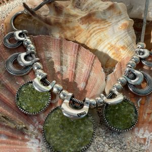 Colgante Acero Inoxidable Olívano Peridoto