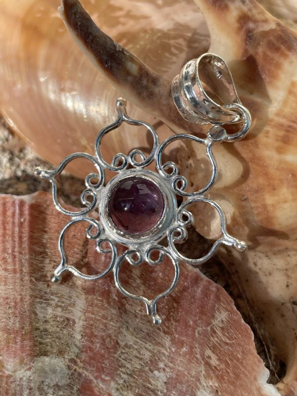 Amuleto Flor Loto Plata - Imagen 3