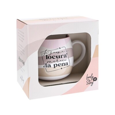 TAZA OVALADA – SI SUENA A LOCURA MERECE LA PENA