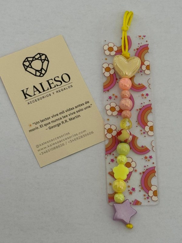 Marcapáginas Acrílico Pequeño Personalizado con Tira de Bolitas - Imagen 6