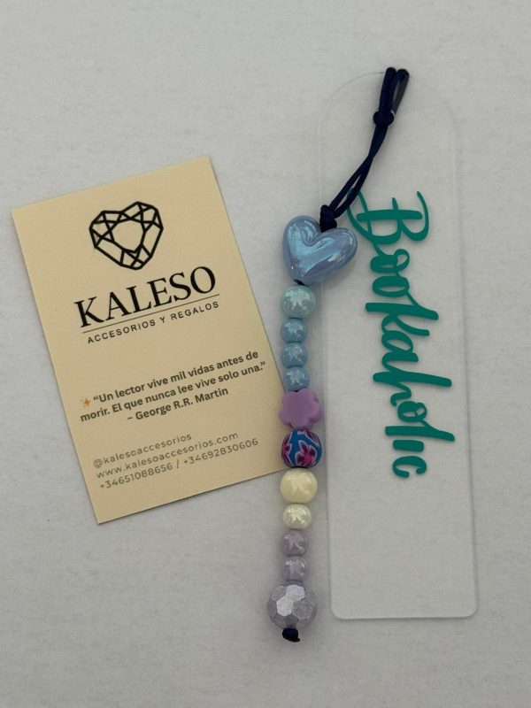 Marcapáginas Acrílico Pequeño Personalizado con Tira de Bolitas - Imagen 7