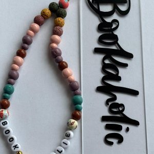 Marcapáginas Acrílico Personalizado Grande con Tira de Bolitas